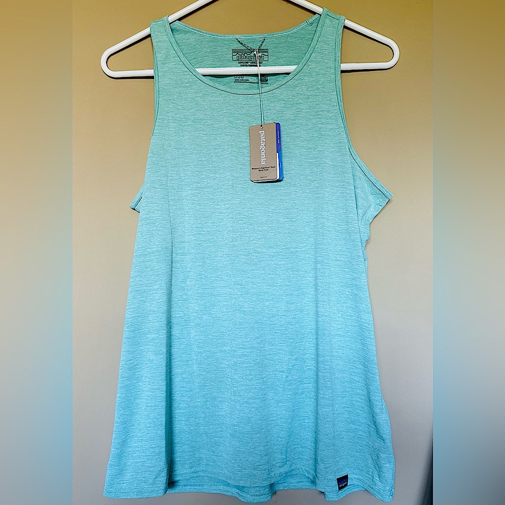 NWT Patagonia Capilene Cool Daily Tank Light Gypsum (Mint)Green-Medium